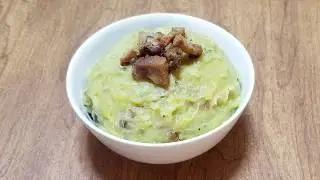 How to make Fufu de Platano (Mashed Sweet Plantains)