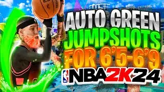 NBA 2K24 BEST Jumpshot For 6'5 6'9 Builds With LOW 3PT Rating  Auto GREEN With These Jumpshots!