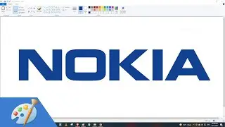How to draw NOKIA logo using MS Paint