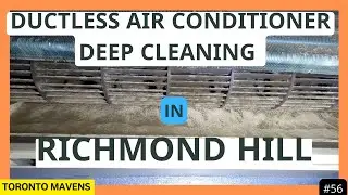 Ductless AC deep professional cleaning in Richmond Hill