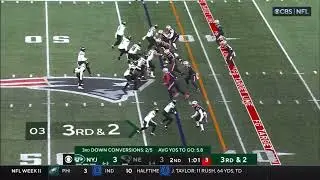 Devin McCourty with the dropped interception