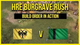 AOE4 | Holy Roman Empire Burgrave Rush | Build Order In Action