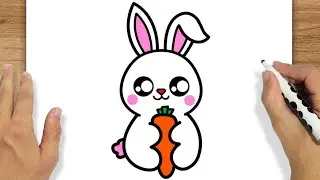 COMO DESENHAR UM COELHO KAWAII