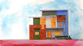 Architecture Modern House Design | Elevation_painting