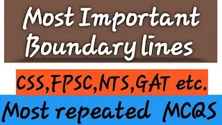 Boundary line Elevation | International boundary lines #yttutorialpoint