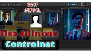 ComfyUI tutorial: How to use Controlnet all in one using Flux GGUF model #comfyui #flux #controlnet