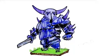 How to draw PEKKА / Clash of Clans
