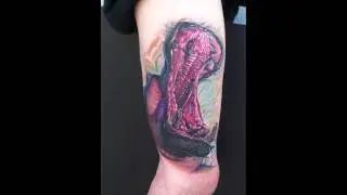 Hippo Tattoo by Mike DeVries