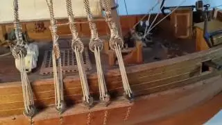 DIY wooden sailing ship model