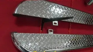 Видеообзор на пороги труба с листом,  из нержавеющей трубы с нержавейкой сверху