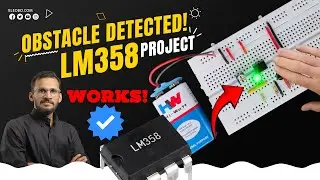 Simple DIY OpAmp Project IR Obstacle Detector Circuit Using LM358 Works Perfectly!