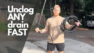 How To Unclog A Gutter Drain FAST