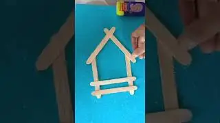 simple photo frame with ice cream sticks in 15 seconds 👌👌👌