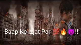 🔥 Baap Ke Izjat Par 👿 Attitude Shayari | Attitude Status | Attitude Whatsapp Status | R76 Official
