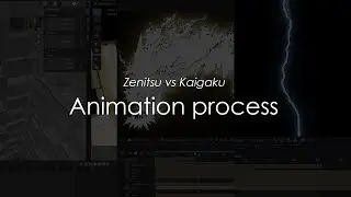 Zenitsu vs Kaigaku fan-animation | Making process