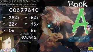 【Osu!】Spyair - I'M A BELIEVER (TV Size)│5.65☆ HD│Rank A│Keyboard Mouse