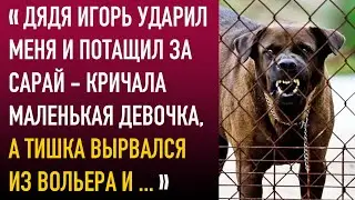 “Дядя Игорь ударил меня и потащил за сарай”кричала маленькая девочка, а Тишка вырвался из вольера и