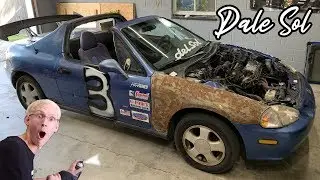 Turning the Del Sol into a DALE SOL With Spray Paint! (For Dale)