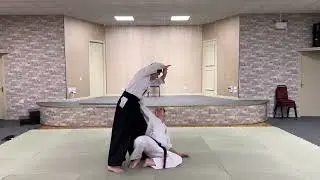 Motoha Yoshin Ryu JuJutsu - Kihon no Kata: 1: Katate gyaku kime nage with application concepts.