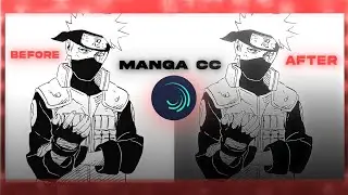 Trending manga cc tutorial | Manga edit cc alight Motion- preset