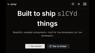 v-uixy: Modern Vue/Nuxt UI Component Library with Tailwind CSS