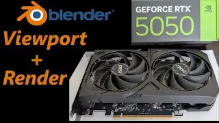 Nvidia RTX 5050 Blender Rendering and Viewport Test