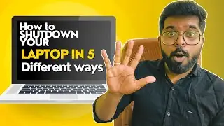 How to shutdown a laptop in 5 different ways in Windows11 & 10. #how #windows11 #troubleshoot #tech