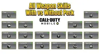 All Weapon Skills - With vs Without Perk in COD Mobile | Tips & Tricks - Call of Duty Mobile 