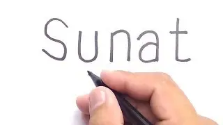 LUCU, cara menggambar kata SUNAT jadi gambar KEREN