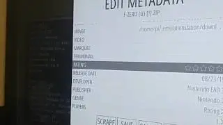 How to scrape F-Zero RetroPie