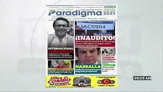 Titulares de Portada presentadas en HCH 10 DE AGOSTO DEL 2023-Portada de Diario Digital Paradigma