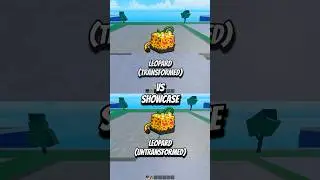 Leopard Transformed vs Leopard Untransformed #roblox #bloxfruits #bloxfruit #dispecs
