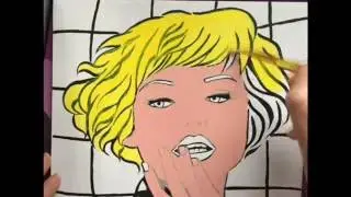 Painting Challenge #59 / Acrylic on board / OH MY TWEET ! /  POP ART COMIC