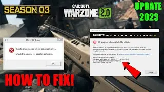 How To Fix Warzone 2.0 Season 3 Game_Ship.exe error and DirectX crashing!