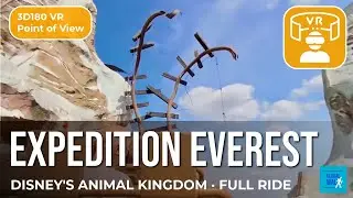 [3D180 VR] Ride the Expedition Everest roller coaster at Walt Disney World's Animal Kingdom