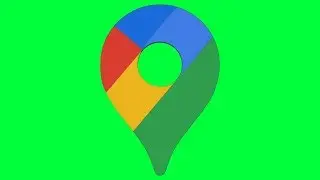 Google Maps Green Screen Logo Loop Chroma Animation
