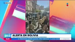 ¡Alerta en Bolivia! Militares ingresan por la fuerza al Palacio de Gobierno | Crystal Mendivil