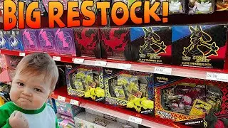 WE HIT A BIG RESTOCK! | Pokemon Card Hunt | Pokémon