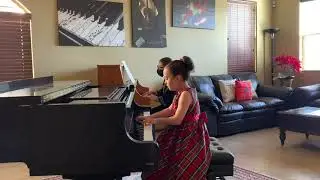 Bach Piano Concerto No. 5 in F minor BWV 1056 I. Allegro - Sophia (age 6)