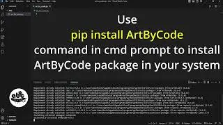 How to install ArtByCode package in python