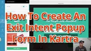 How To Create An Exit Intent Popup Form In Kartra