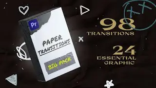98 Paper Transitions & Title Lower Third