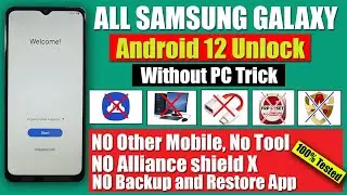 All Samsung Galaxy Android 12 FRP Bypass, Unlock Without Pc 2022