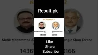 NA-149 Election Result 2024 Jahangir Khan Tareen vs Malik Mohammad Amir Dogar #election2024