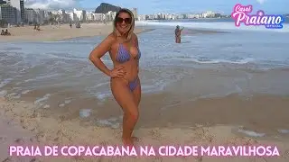 Praia de Copacabana na cidade Maravilhosa do Rio de Janeiro