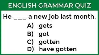 Can You Get a Perfect Score? | English Grammar Quiz  #challenge 4
