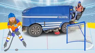 Handyman Hal works at Ice Rink and Plays Ice Hockey | Olympia Ice Resurfacer