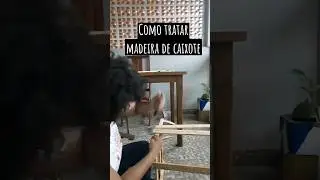 Como tratar madeira de caixote #shorts