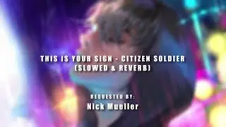 This Is Your Sign - Citizen Soldier (Slowed & Reverb)