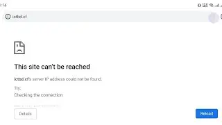 This site can't be reached your server IP address could not be found. Try: Checking the connection.